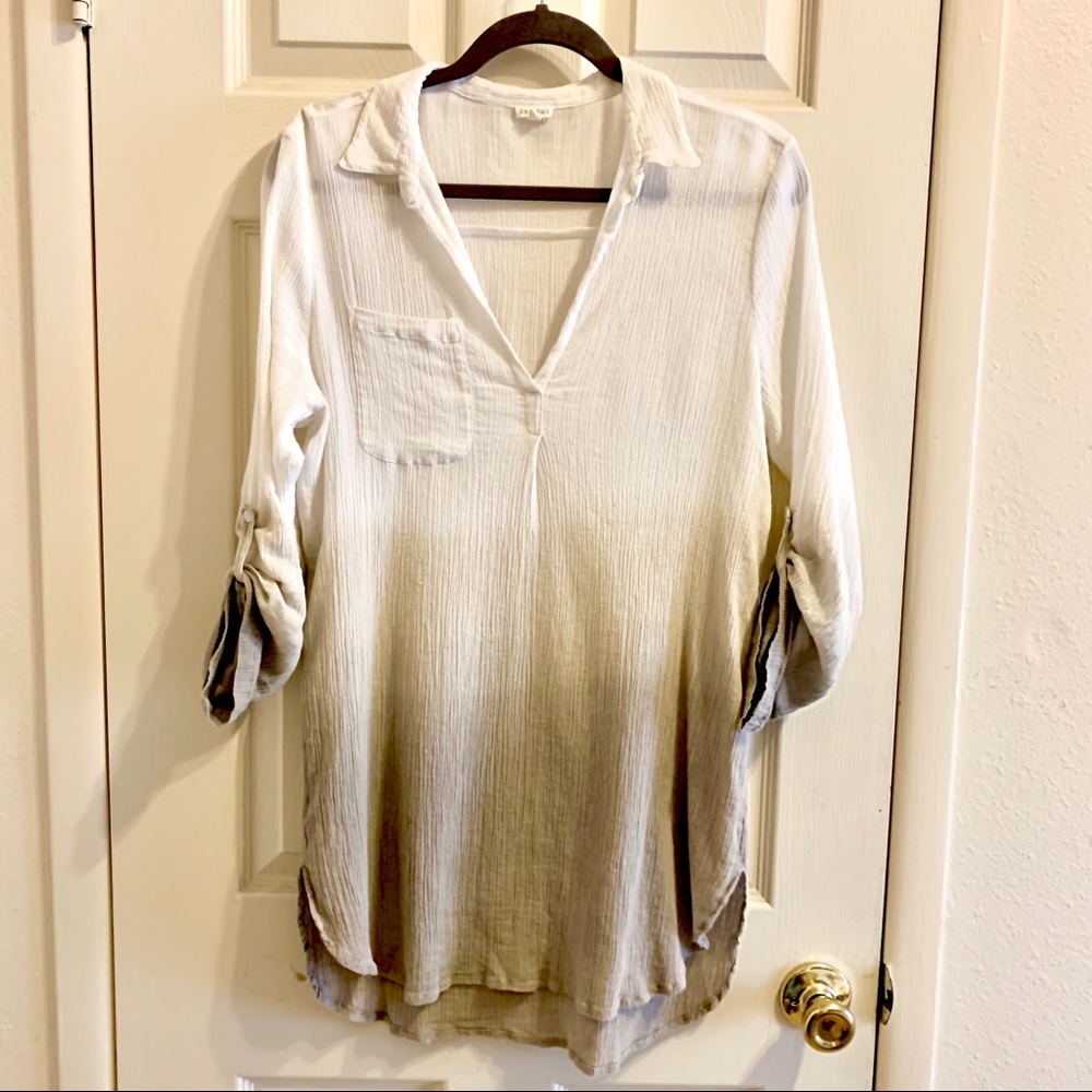 En Creme Boho Top